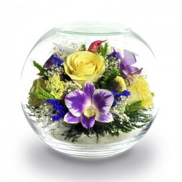 "NaturalFlowers" Арт: BNM-6 цветы в стекле